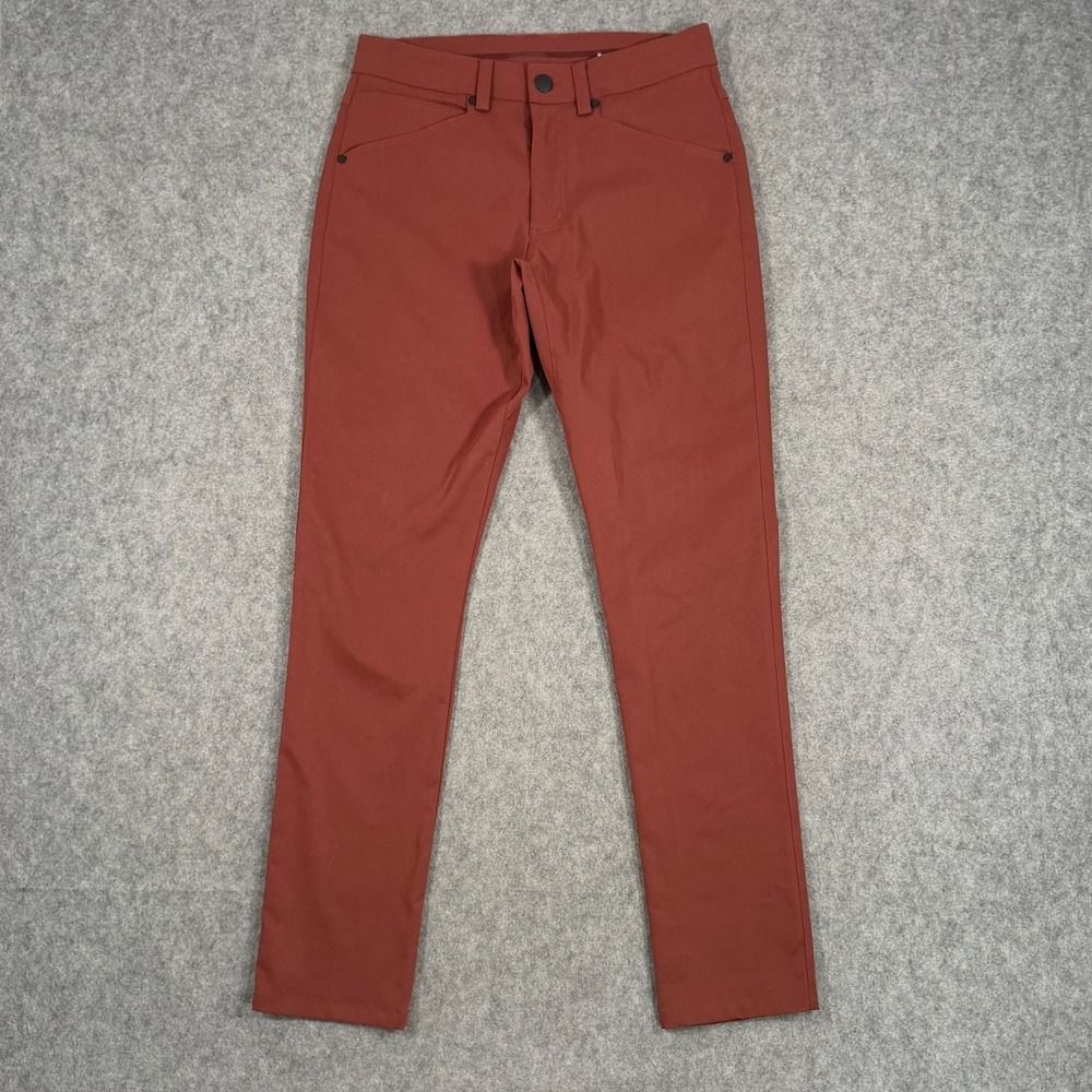 Myles Maroon Red 4-Way Stretch Tour Performance Chino Pants Men's Size Small‎